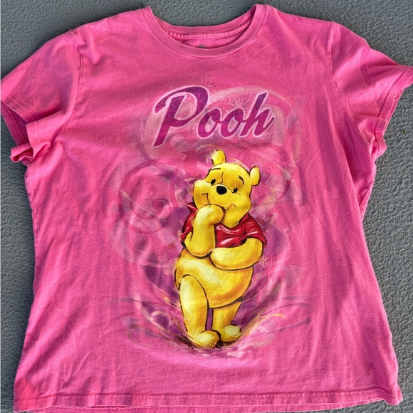 Vintage Disney Pink Winnie The Pooh Short Sleeve Graphic Tee/T-Shirt Size XL - Picture 2 of 4
